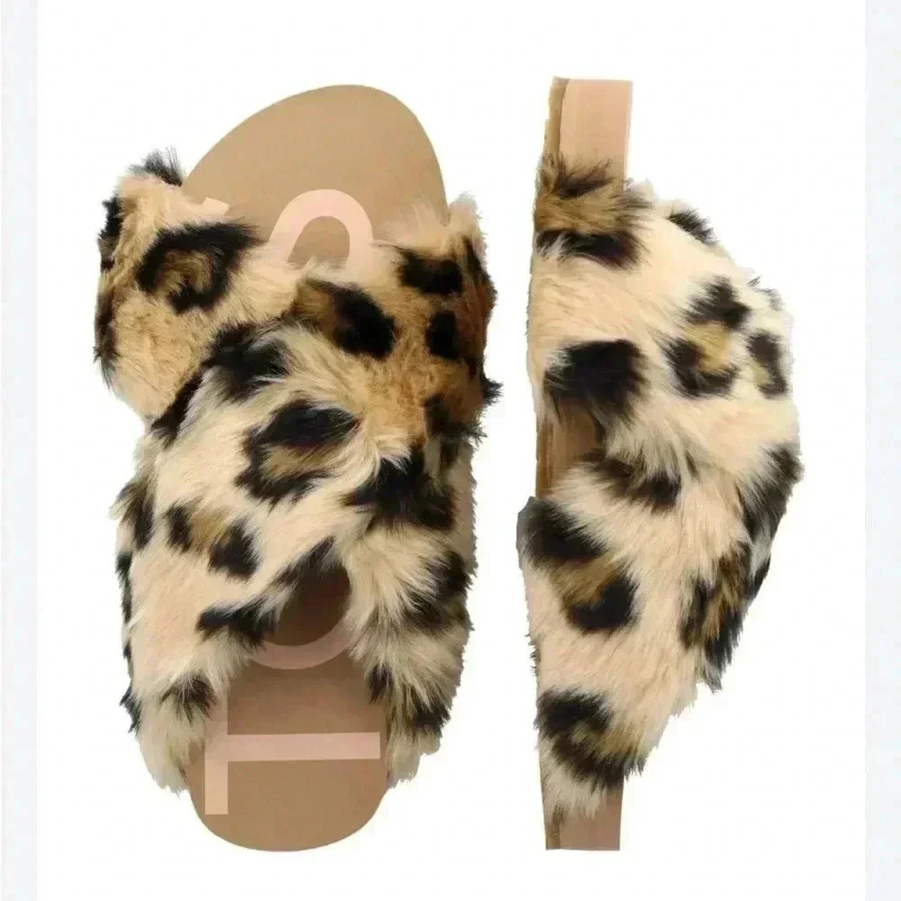 Tom’s Susie Eva Animal Print Slides